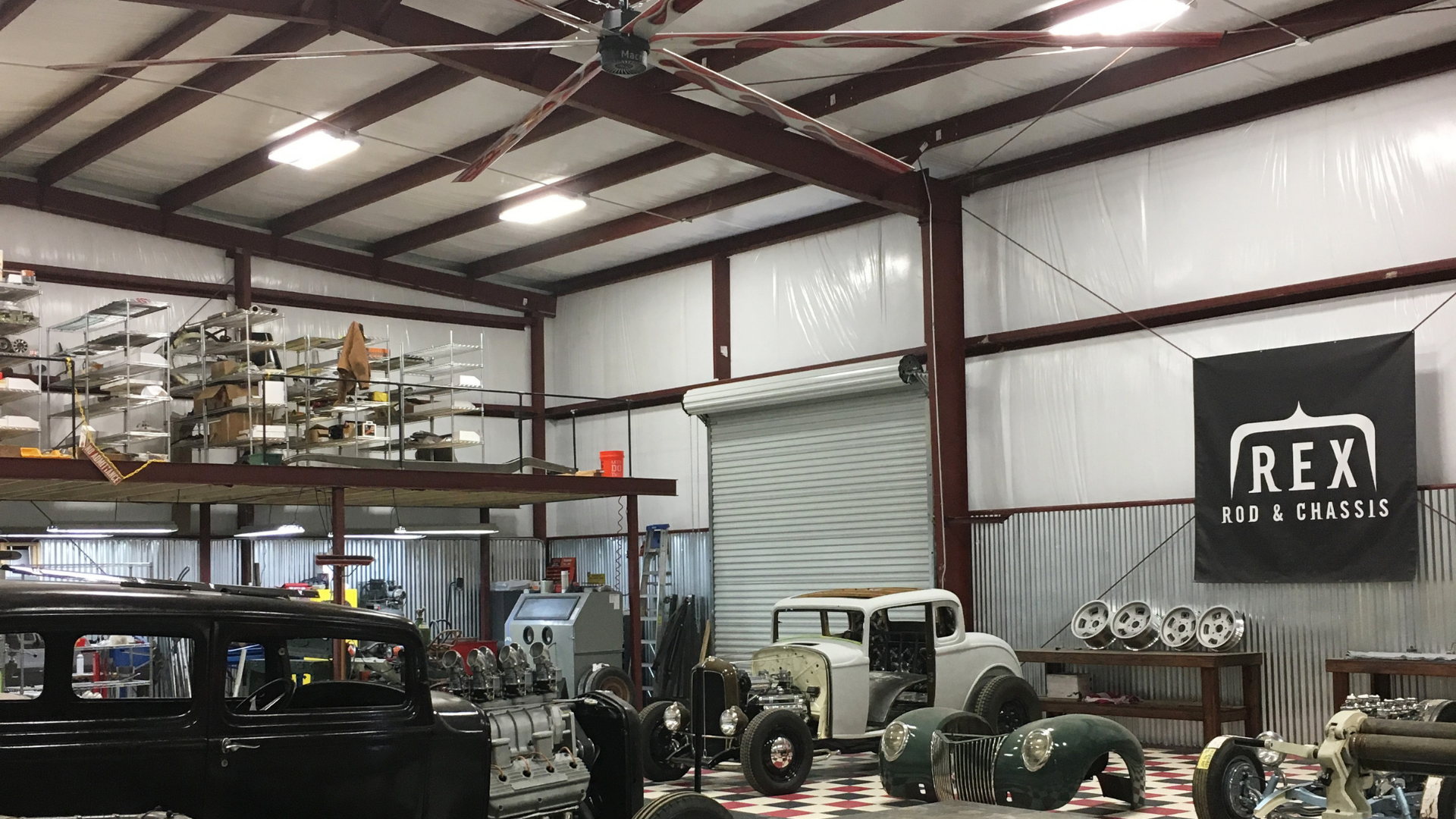 auto shop with industrial body shop